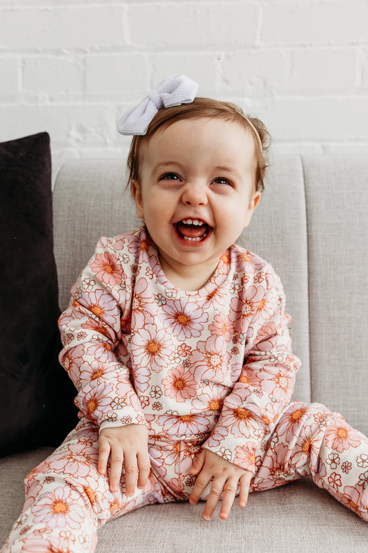 *RESCUE* Crewneck & Lounge Pant Set - Pink & Purple Floral