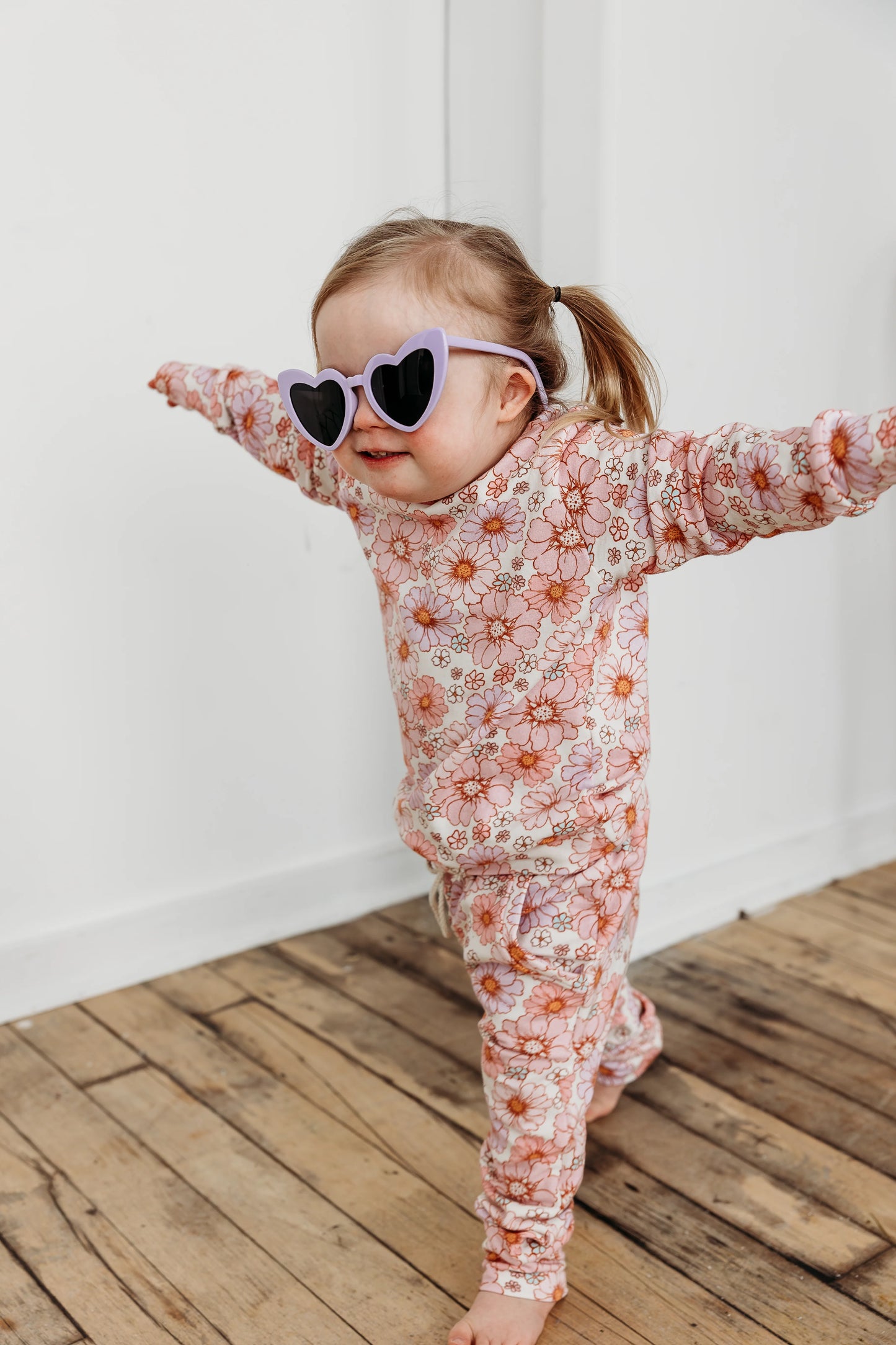 *RESCUE* Crewneck & Lounge Pant Set - Pink & Purple Floral