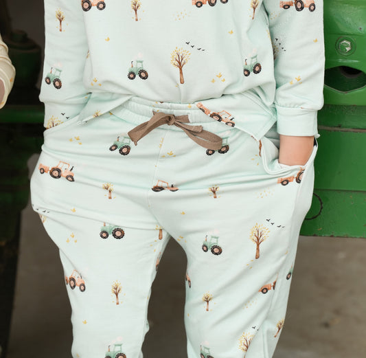 Bamboo Sweatpants - Tractors