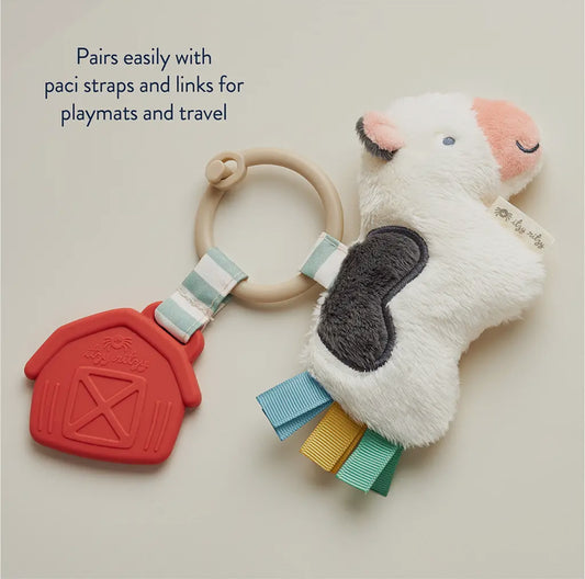 Itzy Pal Plush Teether - Cow