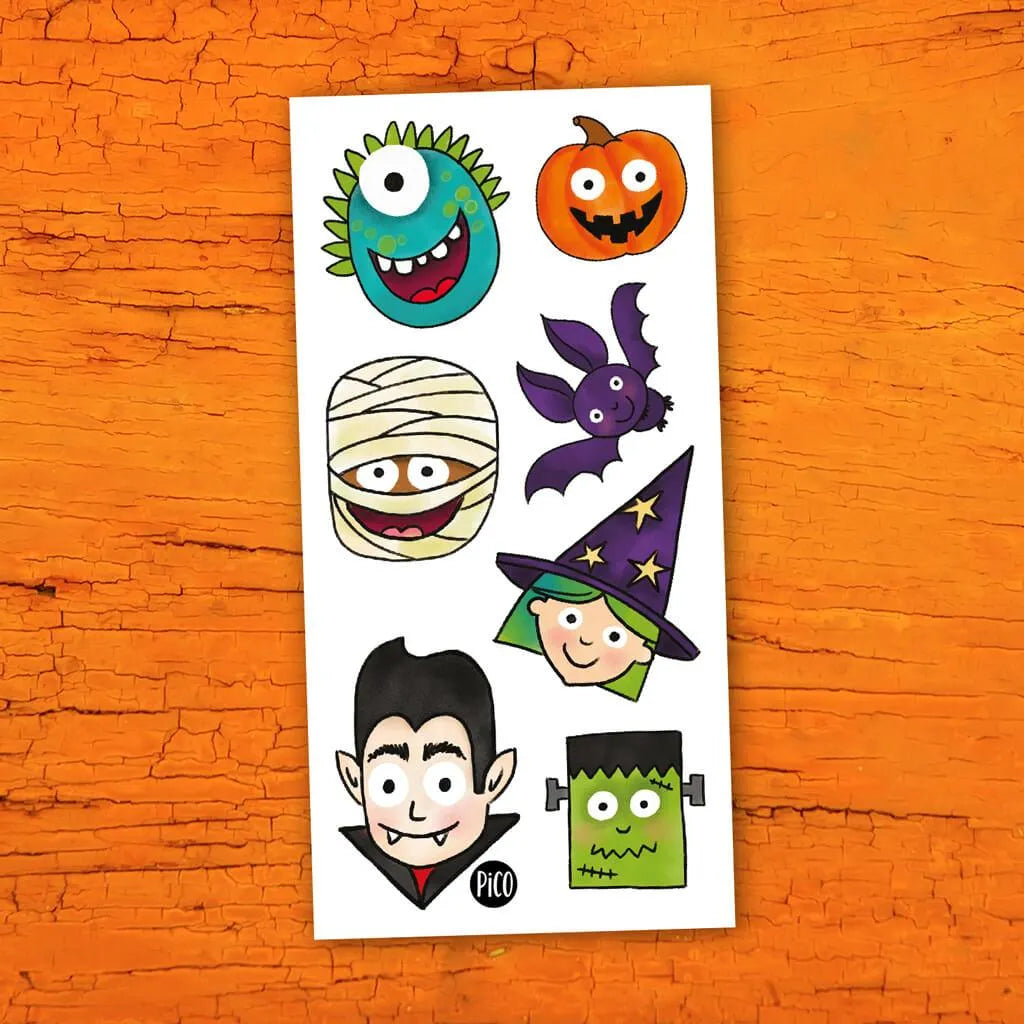 PiCO Tattoo Sheet - Halloween Friends