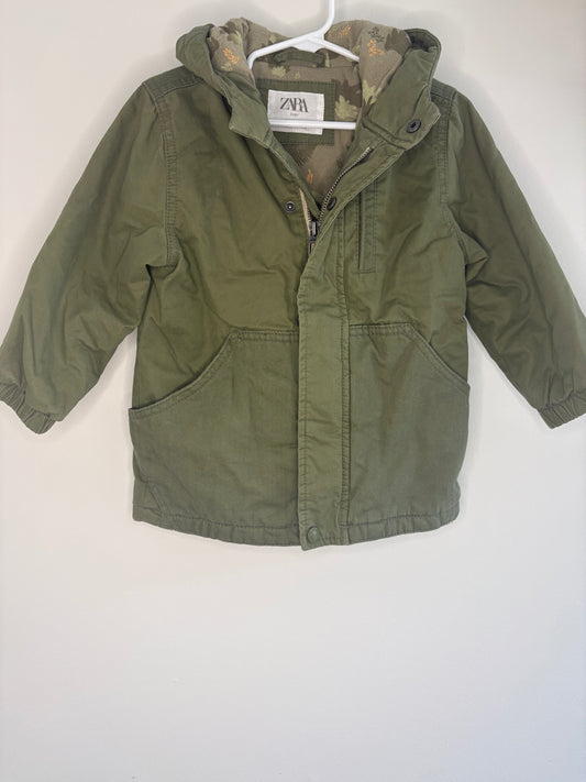 pre-loved :: 2-3T Fall Lined Canvas Coat