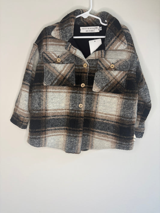pre-loved :: Small (5-6T) Fall Plaid Shacket