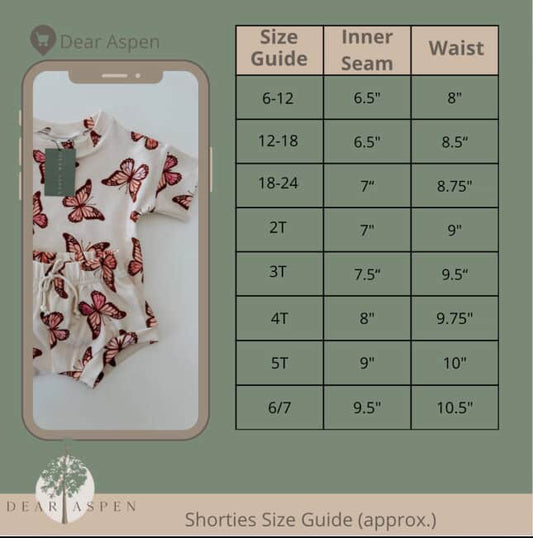 Camping Mouse Friends - Top & Shortie Set