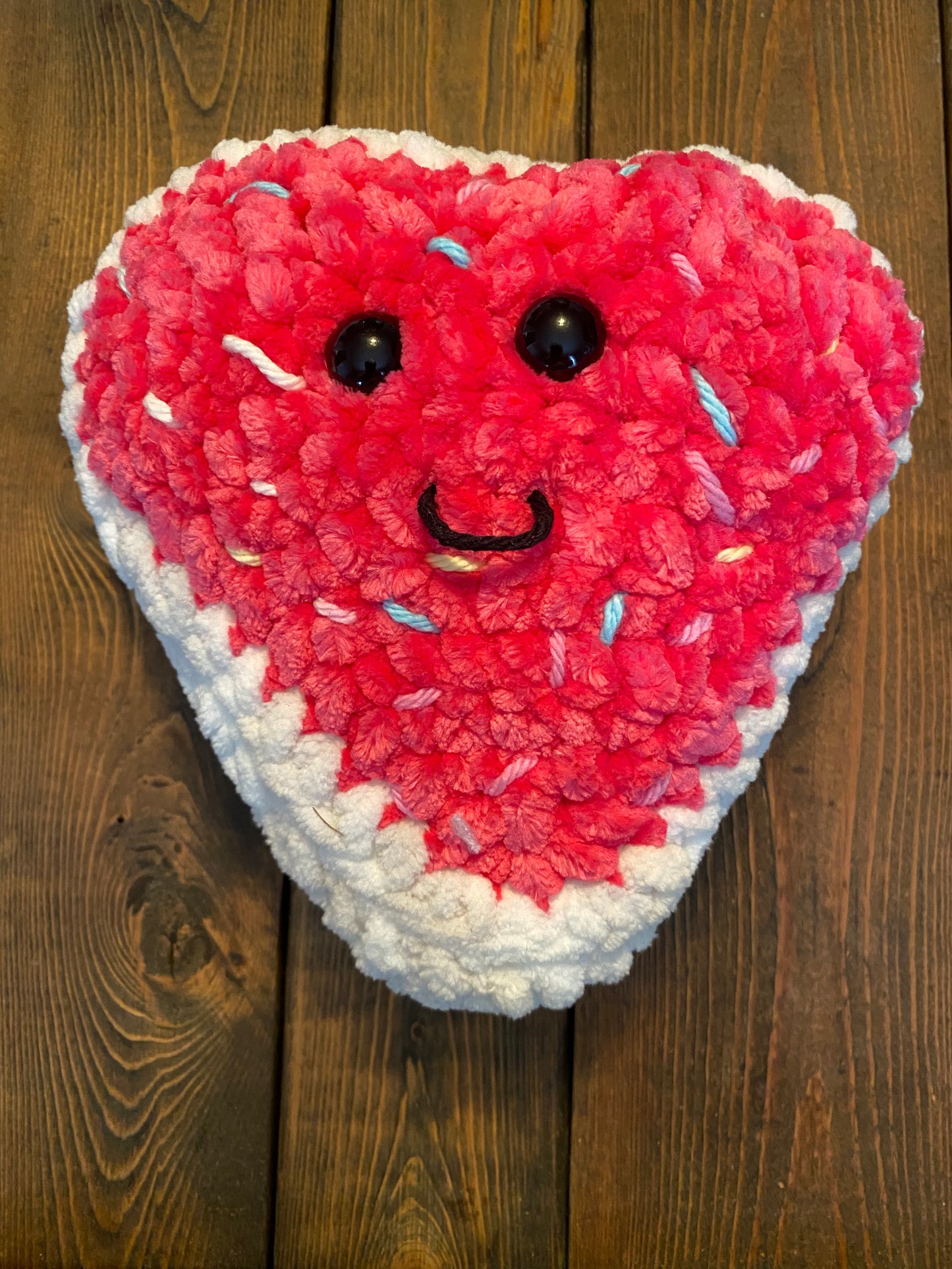 Hand Crochet Valentine's Cookie