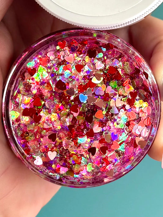 Cupid's Crush Glitter Hair Gel