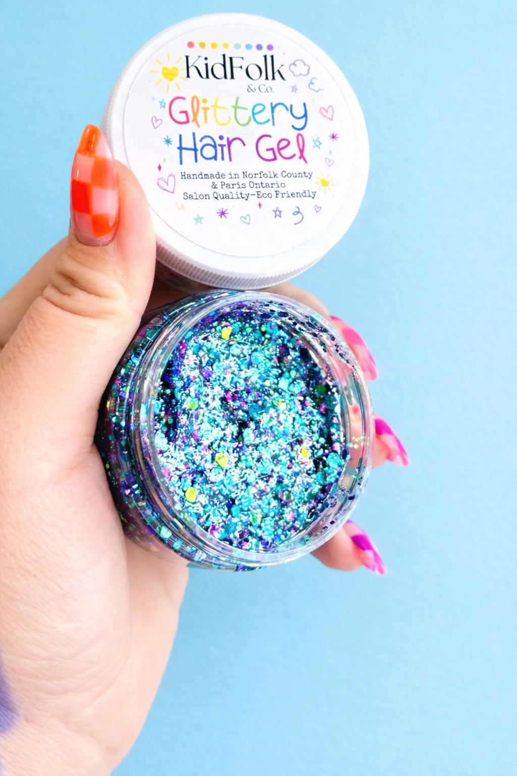 Glittery Hair Gel