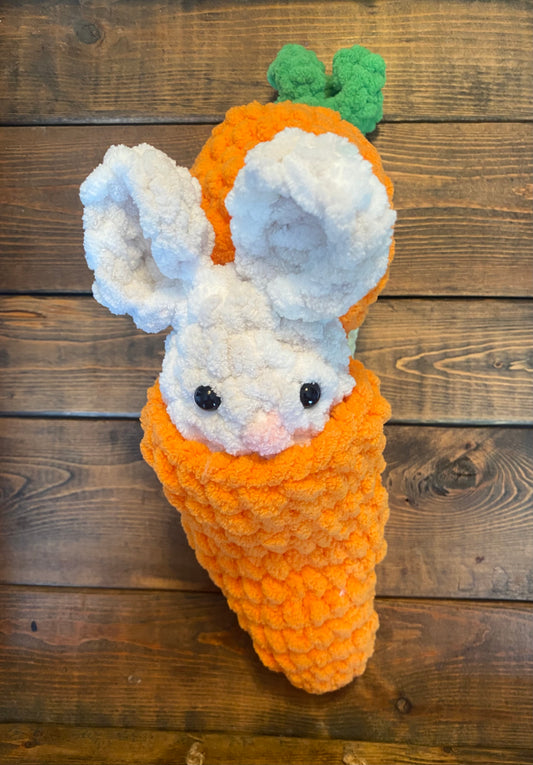 Crochet Bunny in a Carrot