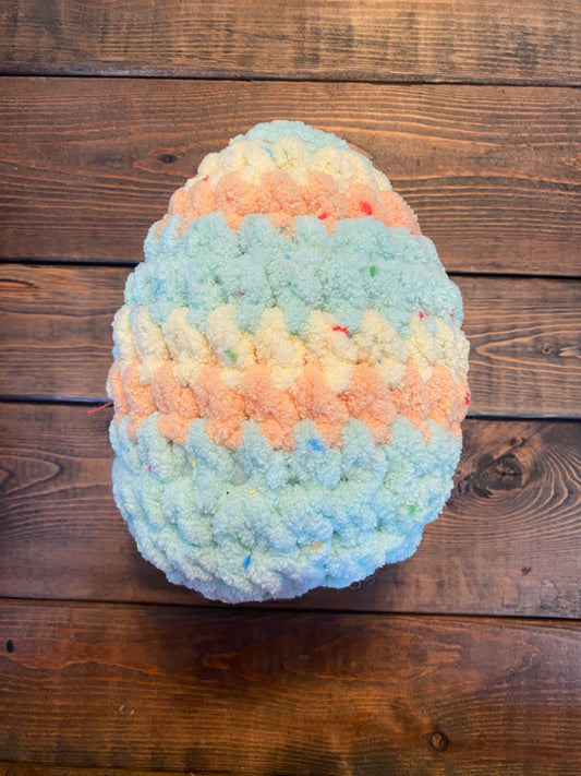 Crochet Striped Eggs