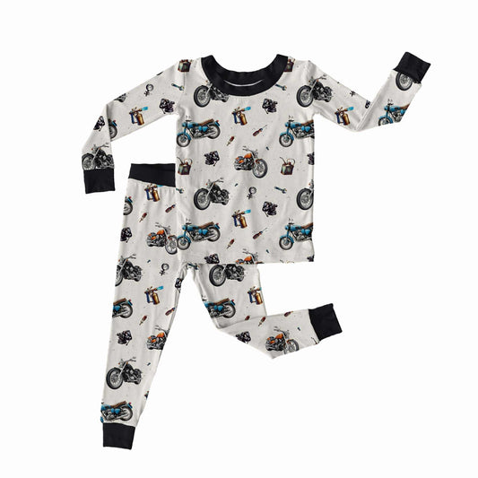 Bamboo 2pc Jammies - Motorcycles