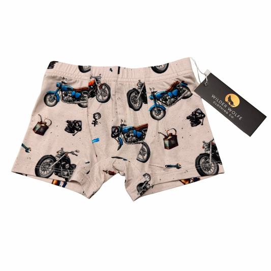 Bamboo Boxer Briefs - Motorcycles