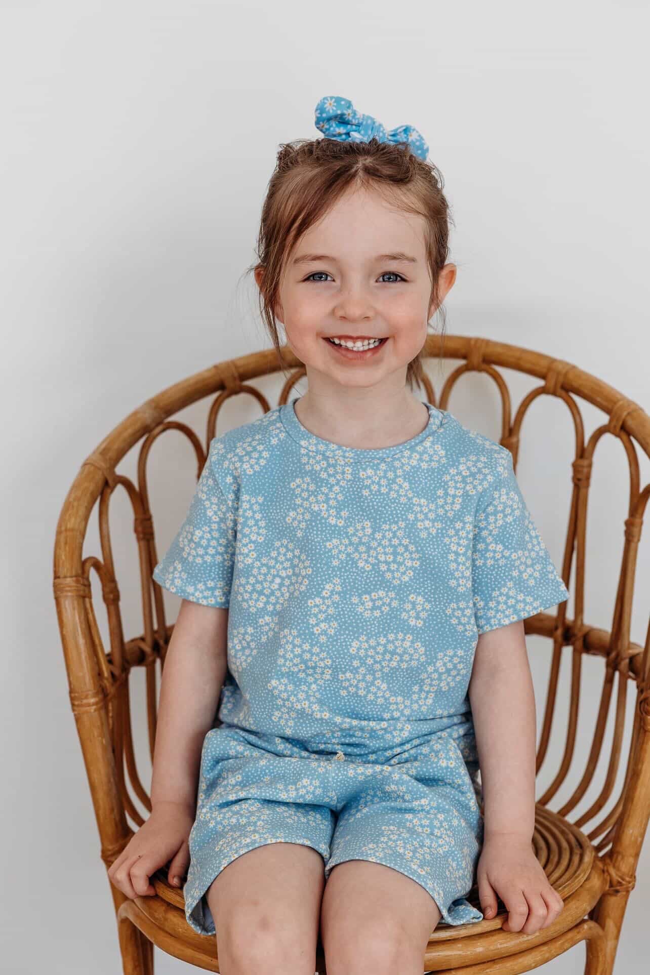 *RESCUE* Short & Top Set - Blue Floral