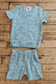 *RESCUE* Short & Top Set - Blue Floral