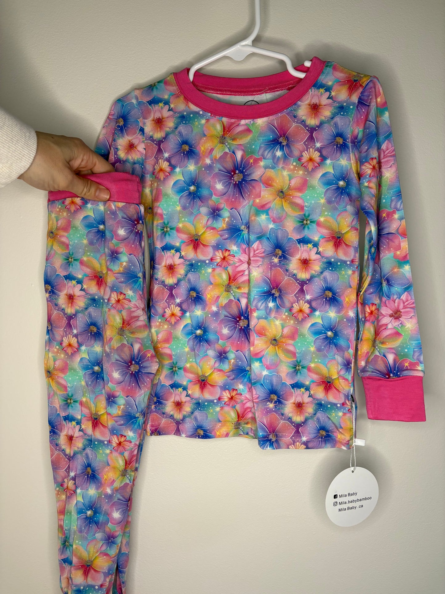 pre-loved :: 3T Neon Floral Bamboo Jammies (NWT)