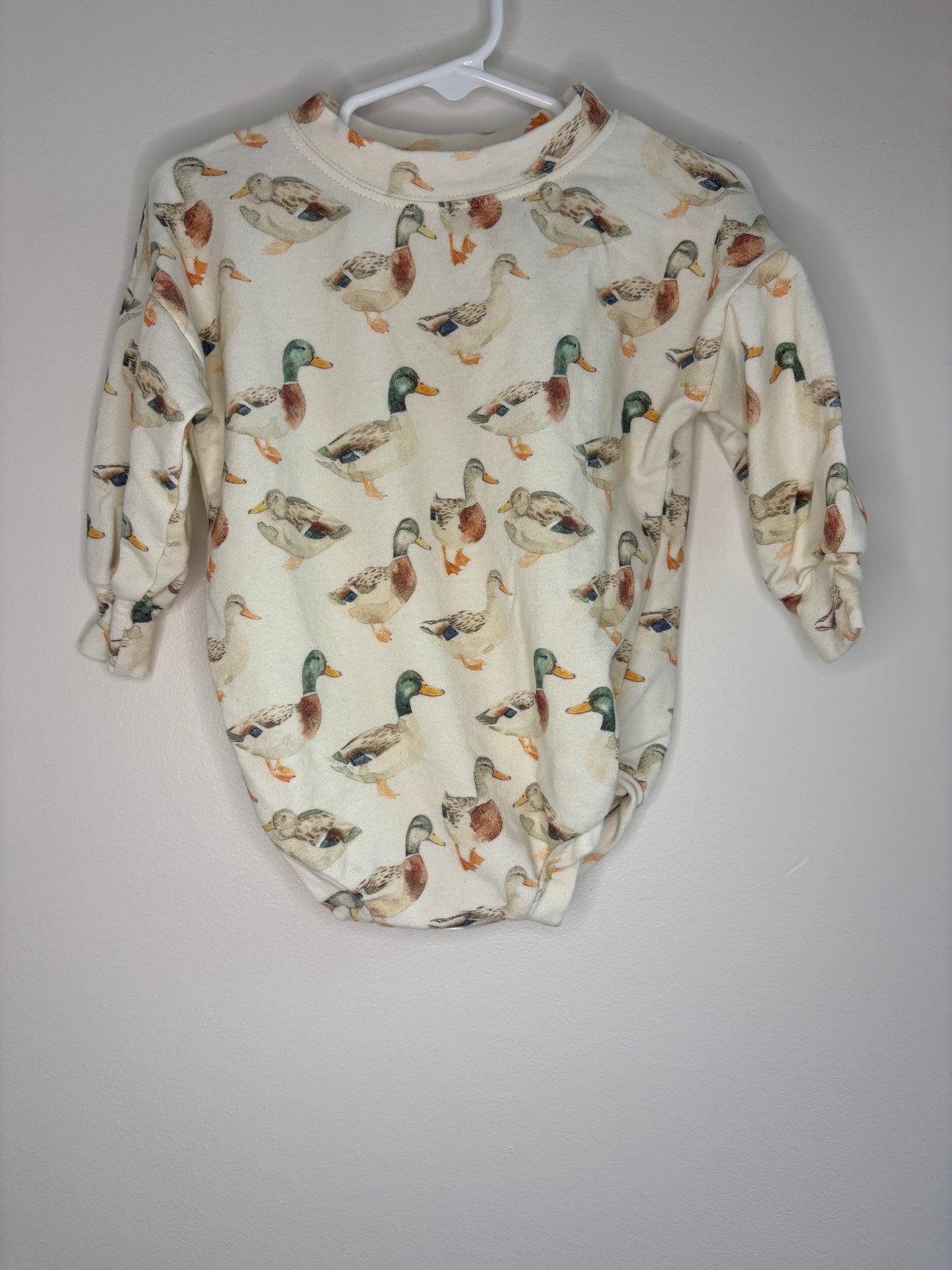 pre-loved :: 6-12M Ducks Bubble Romper