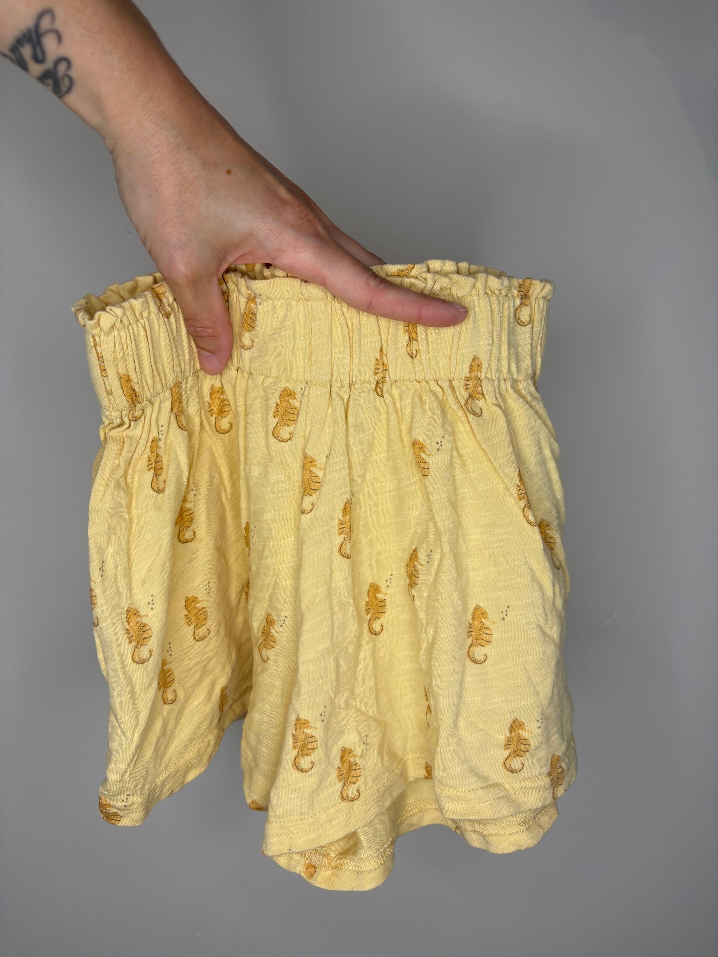 pre-loved :: 4-5T Seahorse Yellow Matching Set