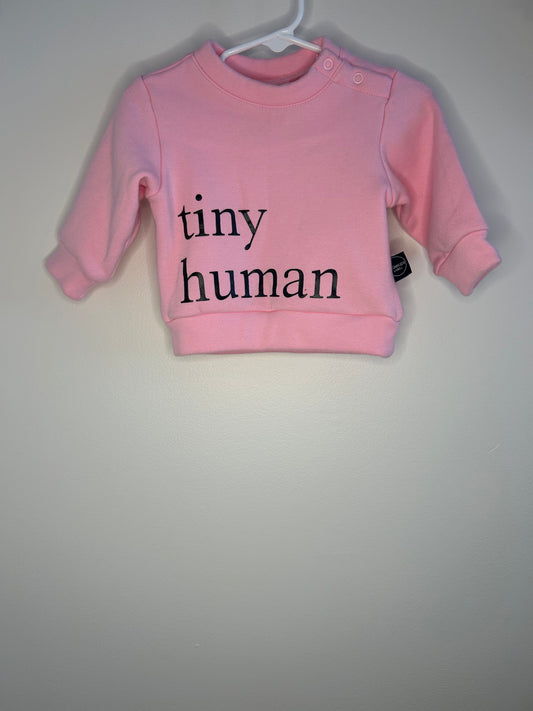 pre-loved :: 3-6M Tiny Human Crewneck by Plum Kids