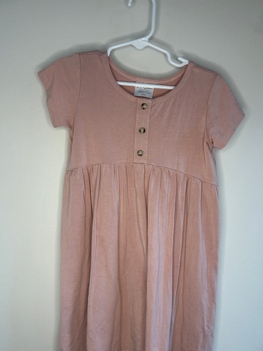 pre-loved :: 4-5T Dusty Pink Bamboo Dress by Jax & Lennon