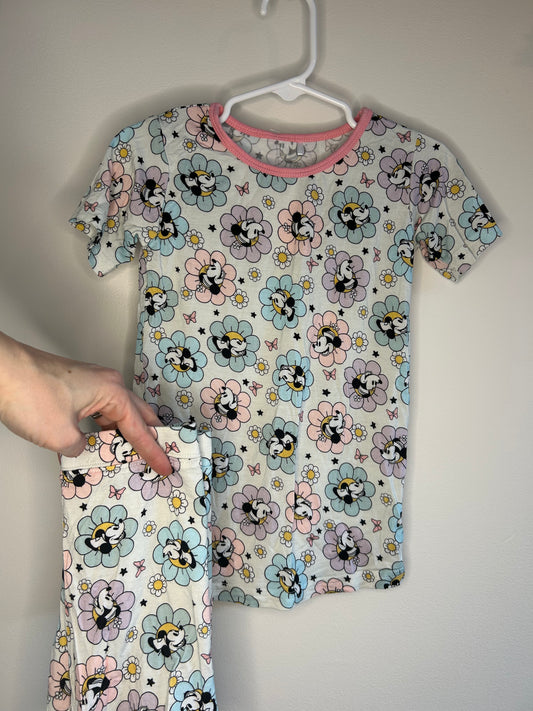 pre-loved :: 4-5T Minnie & Daisy Print Bamboo Sleep Set