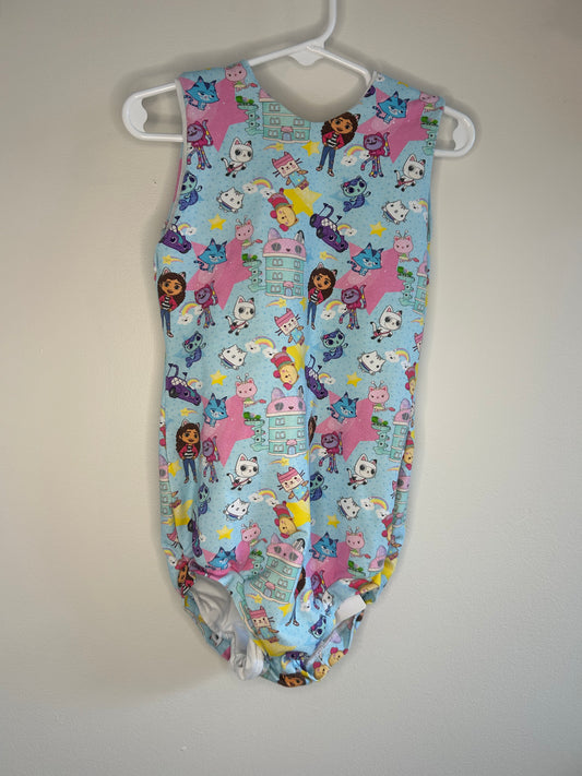 pre-loved :: 4-5T Light Blue Gabby's Dollhouse Leotard by LLS Apparel