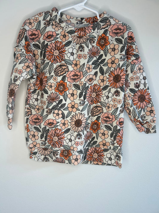 pre-loved :: 3T GUC Floral Crewneck by Dear Aspen