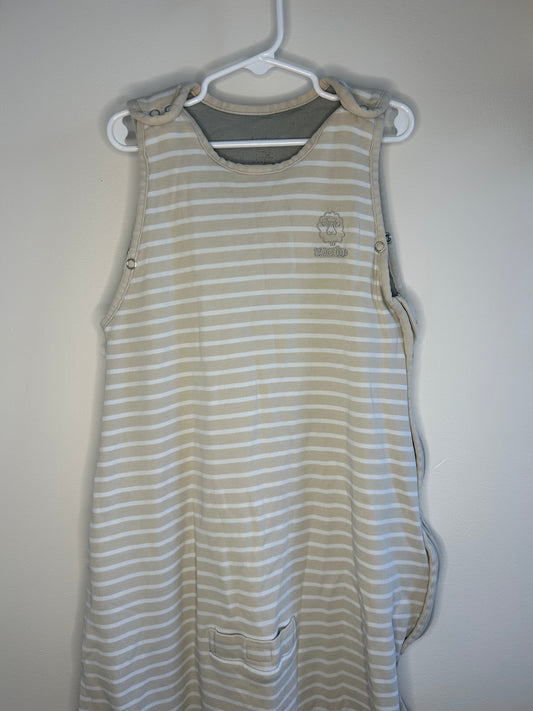 pre-loved :: 2-4T Beige Striped Sleep Sack by Woolino