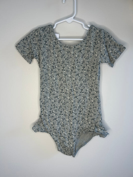 pre-loved :: 8-9Y Grey Floral Leotard by Rylee + Cru