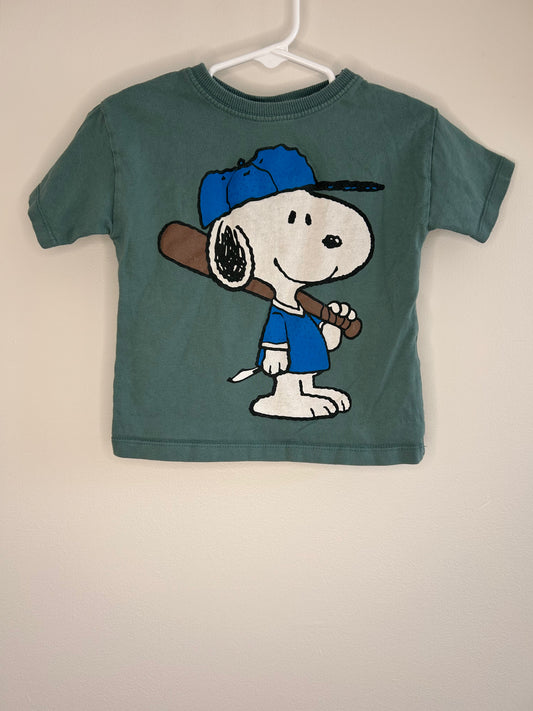 pre-loved :: 12-18M Snoopy Baseball tee by ZARA