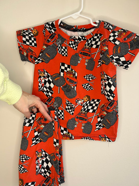 pre-loved :: 3-4T Blaze & The Monster Machines Short & Top Set by LLS Apparel