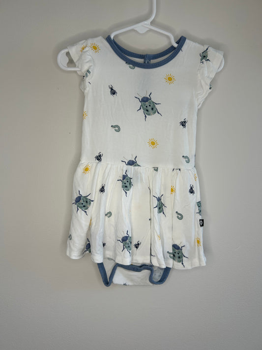 pre-loved :: 18-24M Bugs & Suns Bodysuit Twirl Dress by Kyte