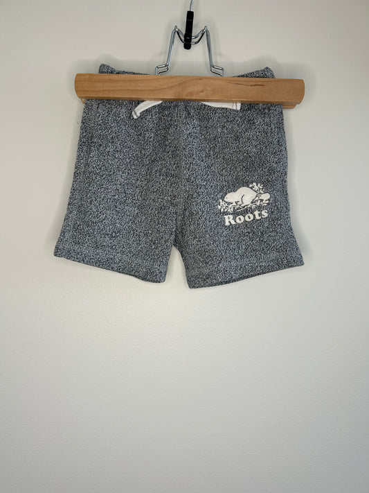 pre-loved :: 2T Salt & Pepper Shorts by ROOTS