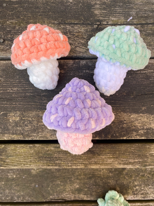 Hand Crochet Popping Mushroom