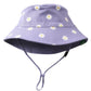 Reversible Organic Cotton Bucket Hat - Daisies