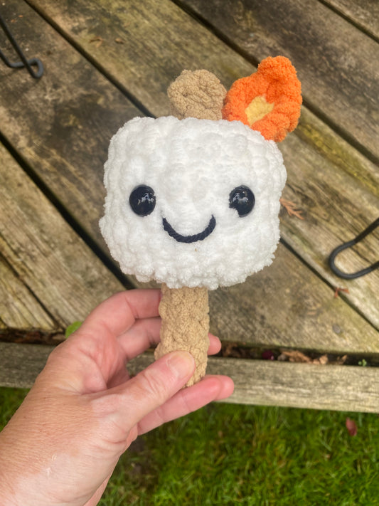Hand Crochet Marshmallow Stick