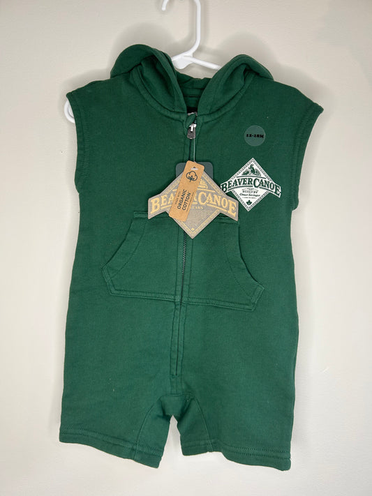 pre-loved :: 12-18M NWT Green Short Romper by ROOTS
