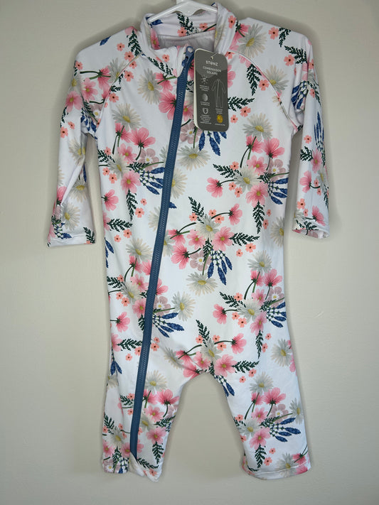 pre-loved :: 6-12M NWT Floral Swimsuit by Stonz