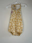 pre-loved :: 1-2T Yellow Palm Short Romper by Little & Lively