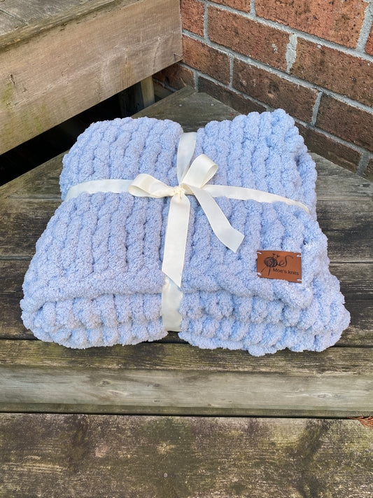 Hand Knit Throw