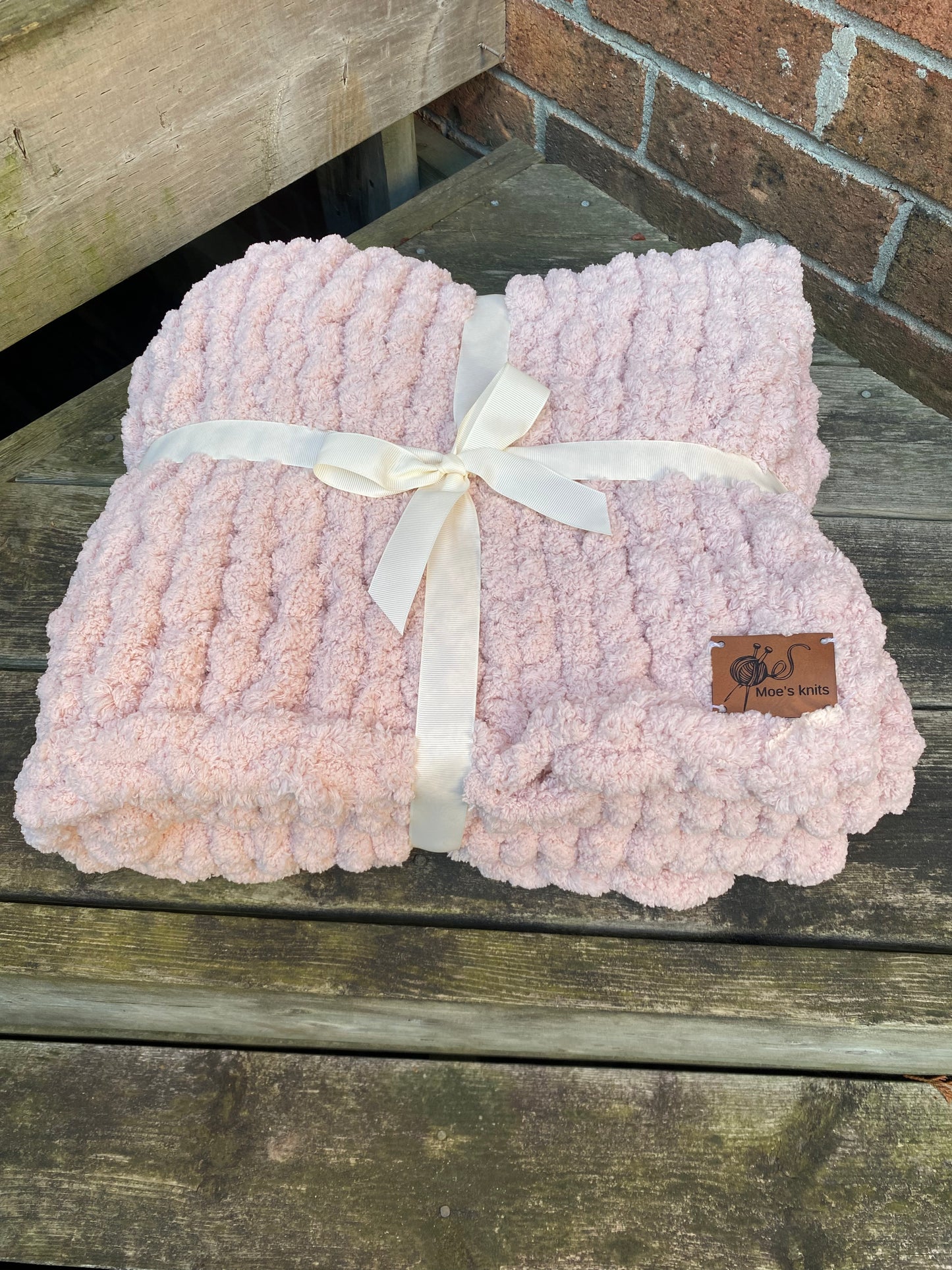 Hand Knit Throw
