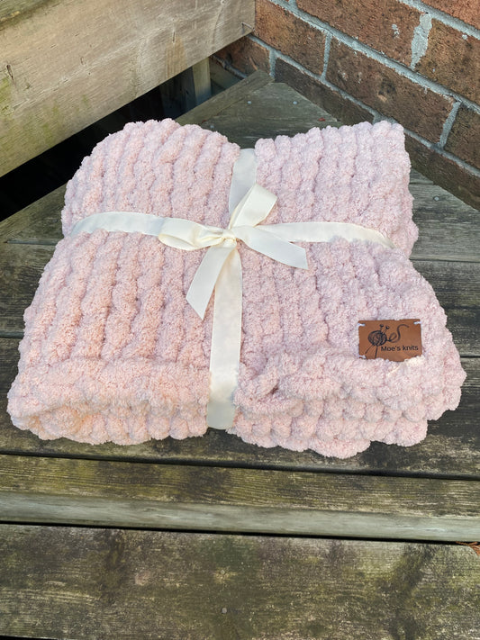 Hand Knit Throw