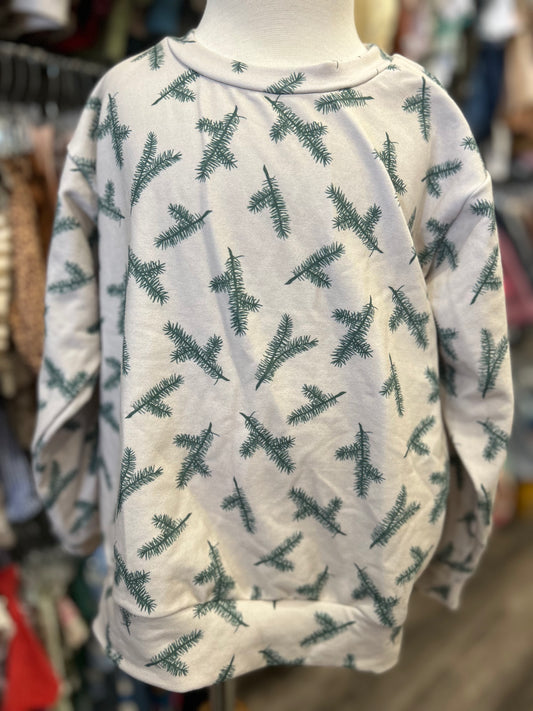 *RESCUE* Pine Print Crewneck