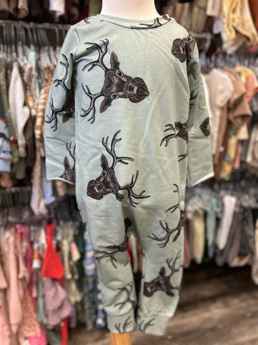 *RESCUE* Long Sleeve Romper - Deer