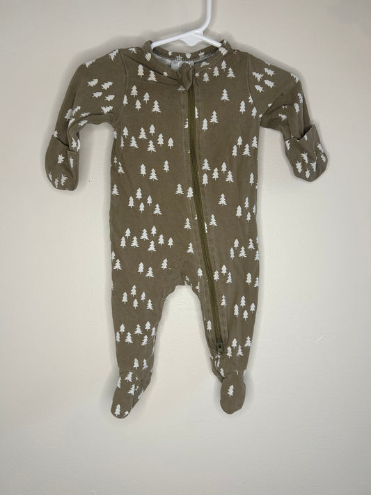 pre-loved :: 0-3M Trees Footed Sleeper