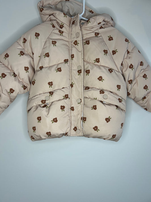 pre-loved :: 18-24M Floral Puffer Coat