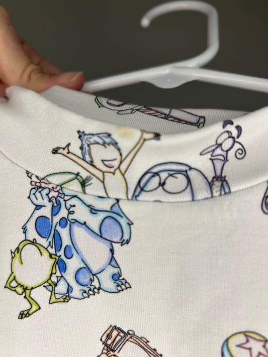 pre-loved :: 4T Pixar Character Crewneck