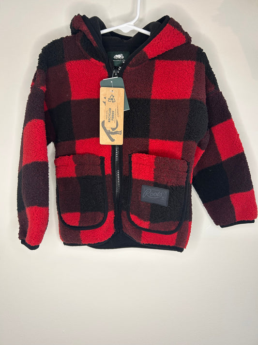 pre-loved :: 3T Buffalo Plaid Sherpa (NWT)