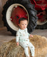 Long Sleeve Pocket Romper - Tractors