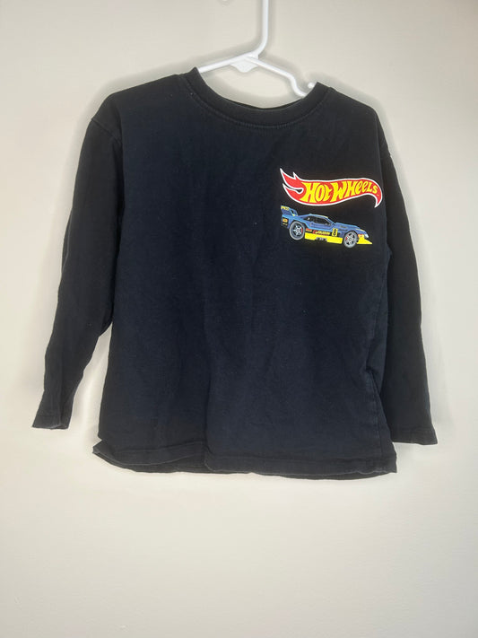 pre-loved :: 4-5T Black Hot Wheels Long Sleeve