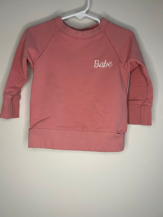 pre-loved :: 18-24M "Babe" Crewneck