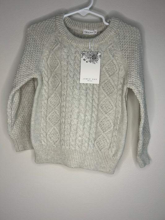 pre-loved :: 3T Grey Knit Sweater (NWT)